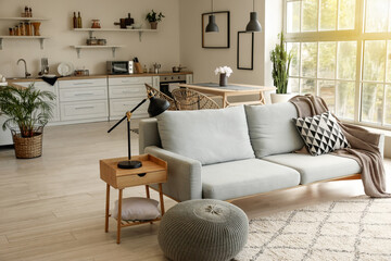 Studio apartment with contemporary kitchen