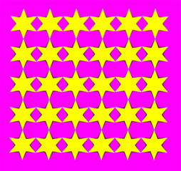 seamless pattern with stars on a purple background