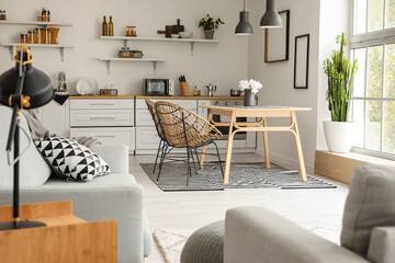 Studio apartment with contemporary kitchen