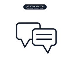 Fototapeta premium bubble chat icon symbol template for graphic and web design collection logo vector illustration