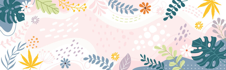 Template banner and cover for social media ad, template special promo new arrival sale.Color splash abstract background for design.	
