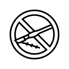 plastic surgery addiction line icon vector. plastic surgery addiction sign. isolated contour symbol black illustration