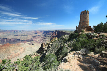 Fototapeta na wymiar Grand canyon - Desert View Tower 