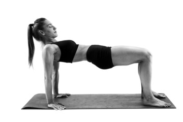 Woman doing fitness workout