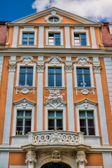 Obraz premium görlitz, deutschland - saniertes napoleonhaus im stil des hochbarock