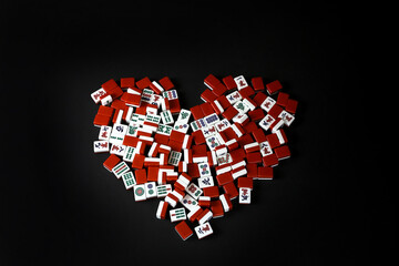 Red Mahjong Heart