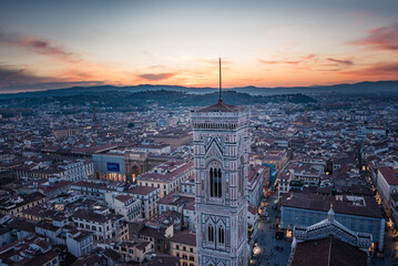 Naklejka premium Florence from above