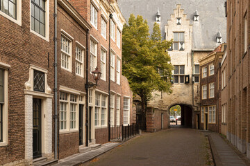 Fototapeta na wymiar The old center of the city of Middelburg in Zeeland