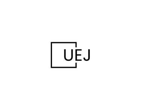 UEJ letter initial logo design vector illustration