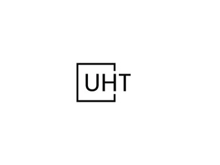 UHT letter initial logo design vector illustration
