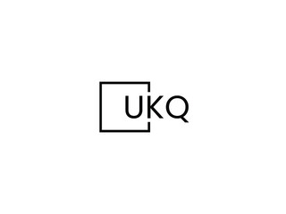 UKQ letter initial logo design vector illustration