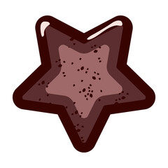 star shape chocolate