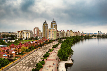 Naklejka premium Aerial view of Obolon