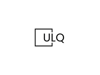 ULQ letter initial logo design vector illustration