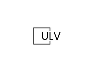 ULV letter initial logo design vector illustration