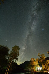 上高地風景 合羽橋 夜景 天の川
