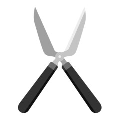 black scissors for gardening