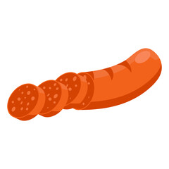 sliced sausage