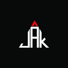 JAK letter logo creative design. JAK unique design  © MdAminul
