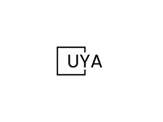 Obraz premium UYA letter initial logo design vector illustration