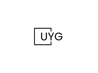 UYG letter initial logo design vector illustration