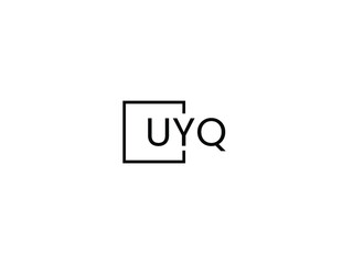 UYQ letter initial logo design vector illustration