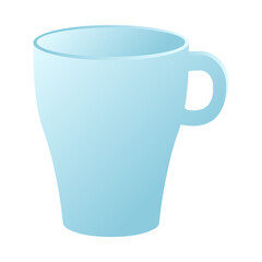 elegant blue gradient cup