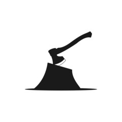 axe logo icon design template vector