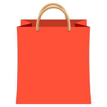 red paper shopping bag
