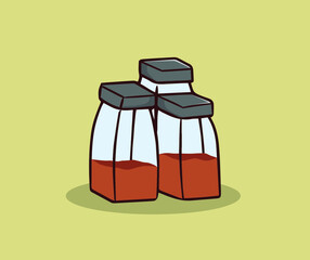 Seasoning place hand drawing illustration