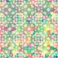 Seamless white on color interior wall tile style surface pattern design for print. High-quality illustration. Ornate overlay contemporary textile graphic design. Floor wall cover in Portuguese style.