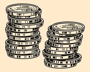 Money monochrome concept