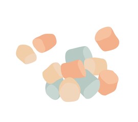 Sweets. Mini marshmallows for cocao, coffee. Camp sweet. 