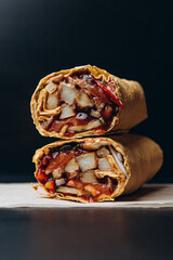 shawarma Vegetable pita fast food