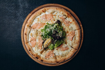 pizza fish t cheese food fast food italian