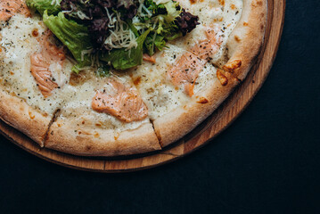 pizza fish t cheese food fast food italian