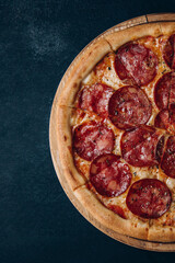 pizza meat cheese food fast food italian pepperoni