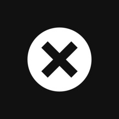 Obraz premium Delete icon on grey background