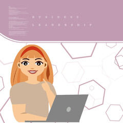 2d illustration business leadership concept

