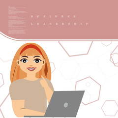 2d illustration business leadership concept

