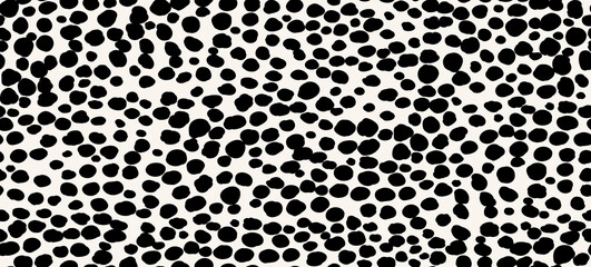 Abstract modern leopard seamless pattern. Animals trendy background. Black and white decorative vector stock illustration for print, card, postcard, fabric, textile. Modern ornament of stylized skin