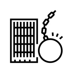 high rise skyscraper demolition line icon vector. high rise skyscraper demolition sign. isolated contour symbol black illustration