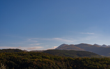 Autumnal landscape of Molise seen from Isernia