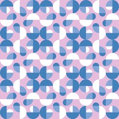 Rounded abstract seamless pattern - accent for any surfaces.