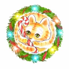 The New Year tiger sleeps