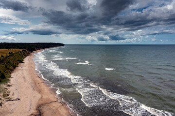 Fototapeta na wymiar Baltic sea at Latvia west coast.