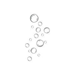 Natural realistic bubble illustration vector design