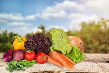 Set of spices for vegetable, carrot slices, parsley, onion and other