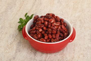 Red kidney bean in the bowl