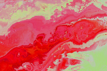 abstract light red and gray surface acid ink stains colorful vibrant shining texture with grunge bright pastel effect.